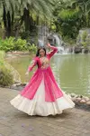 KA 5036 Kora Cotton Navaratri Special Mom Daughter Lehenga Choli Wholesale Shop In Surat